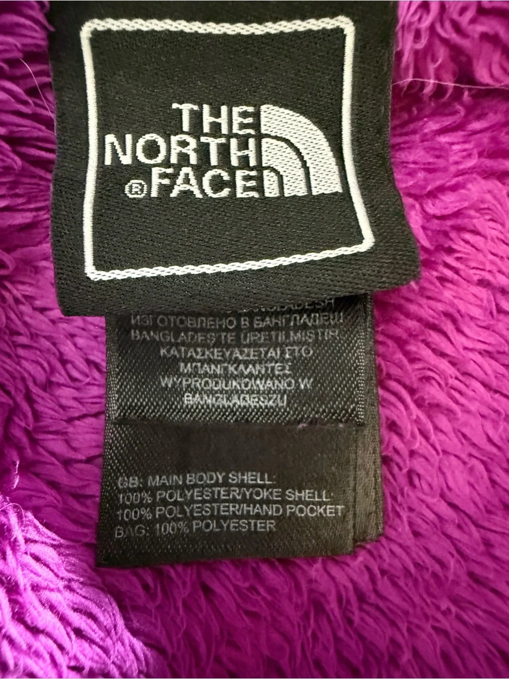 The North Face Kids Vibrant Purple Hooded Fleece Jacket
